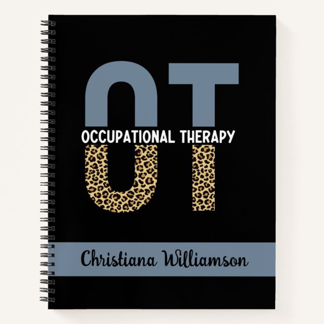 Custom OT Occupation Therapy OT Student gifts Notebook (Front)