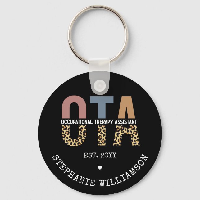 Custom OTA Occupational Therapy Assistant Gifts Key Ring (Front)