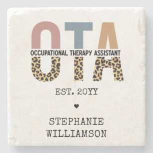 Custom OTA Occupational Therapy Assistant Gifts Stone Coaster