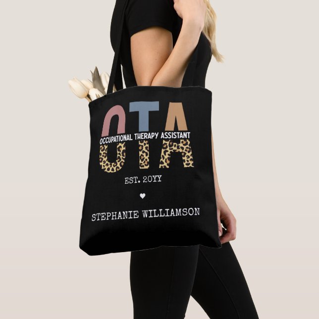 Custom OTA Occupational Therapy Assistant Gifts Tote Bag (Close Up)