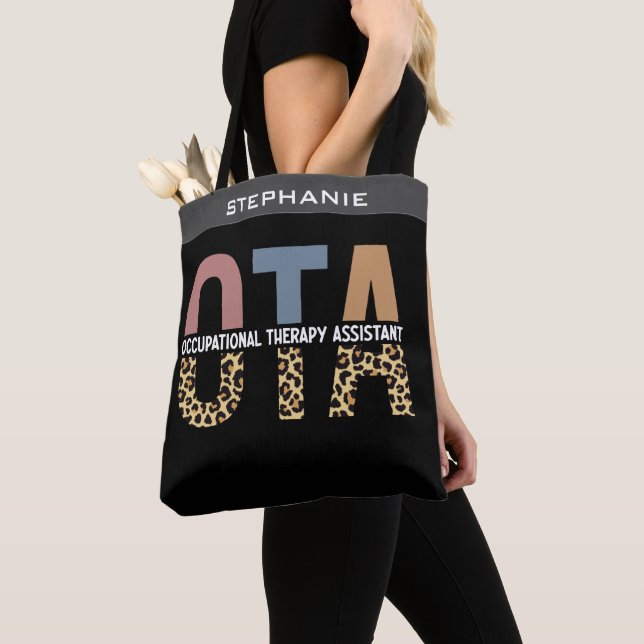 Custom OTA Occupational Therapy Assistant Gifts Tote Bag (Close Up)
