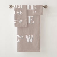 Custom Our Beach House Coordinates