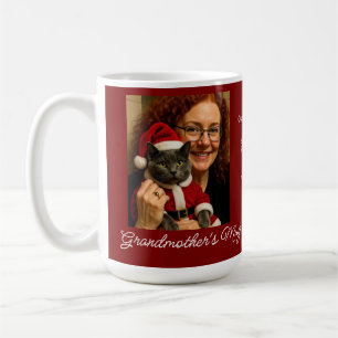 Custom Our Best Christmas ,Cat And Owner Photo Coffee Mug