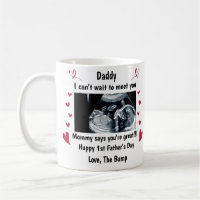 Custom Our First Father's Day Gift For Daddy to be