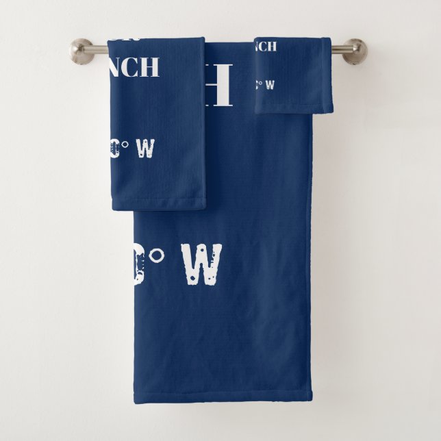 Custom Our Ranch Coordinates Bath Towel Set (Insitu)
