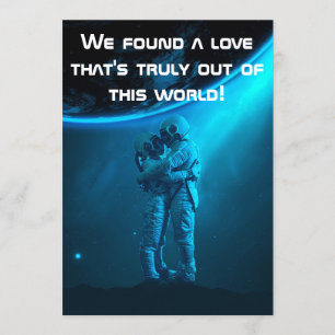 Custom "Out of this world" Wedding Invitation