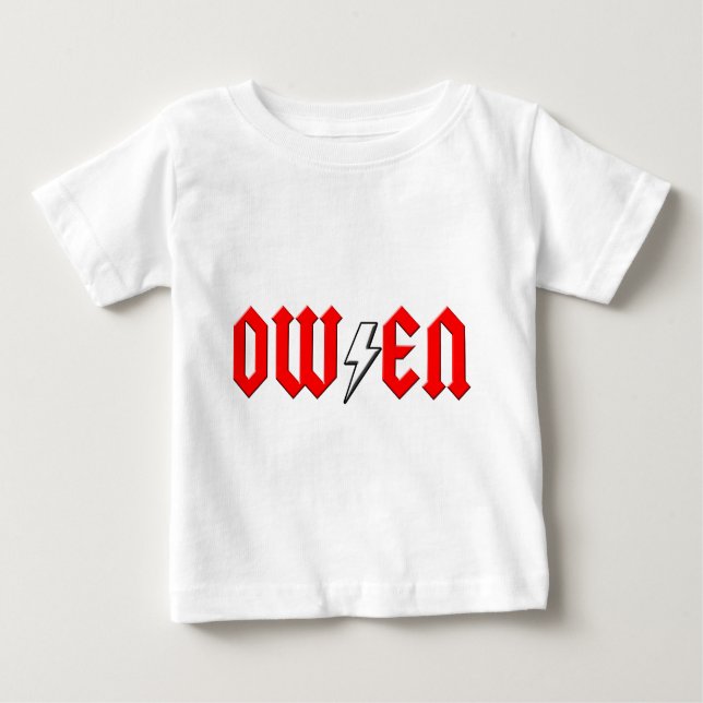 custom OWEN rock and roll shirt (Front)