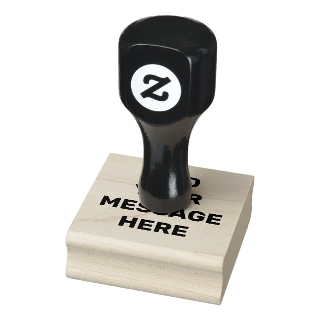 CUSTOM Own Personalised Message Small Business Sel Rubber Stamp (Stamp)