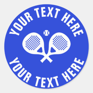Custom padel tennis stickers