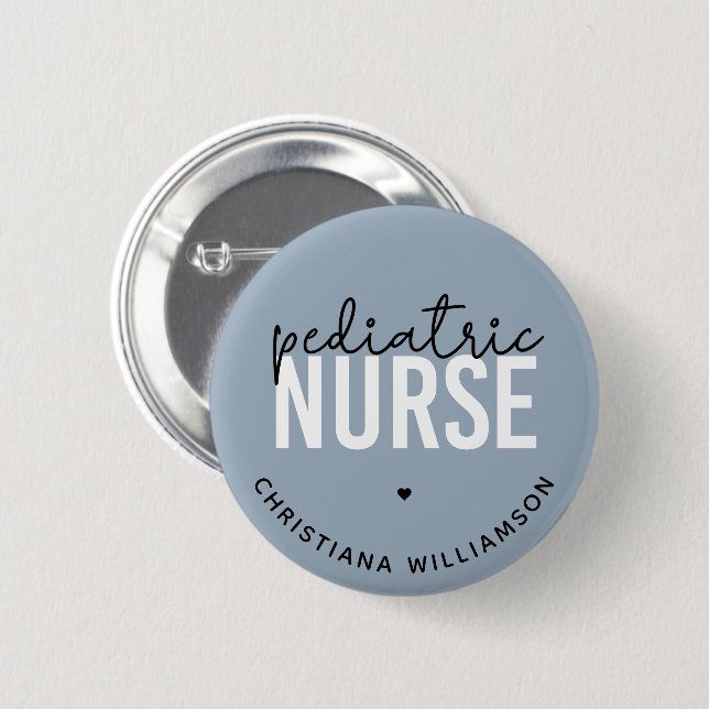 Custom Paediatrics Nurse Peds Nurse Appreciation 6 Cm Round Badge (Front & Back)