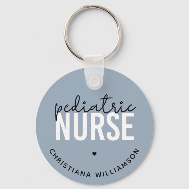 Custom Paediatrics Nurse Peds Nurse Appreciation Key Ring (Front)