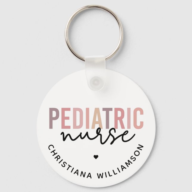 Custom Paediatrics Nurse PEDS Nurse Paediatrics Nu Key Ring (Front)