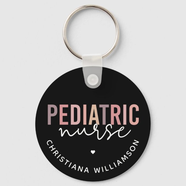 Custom Paediatrics Nurse PEDS Nurse Paediatrics Nu Key Ring (Front)
