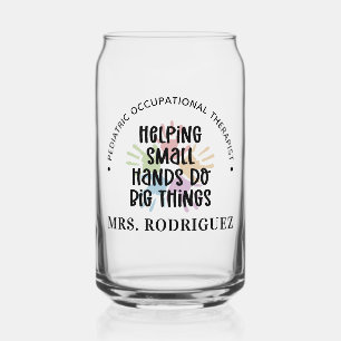 Custom Paediatrics OT Occupational Therapist Gifts Can Glass