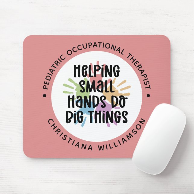 Custom Paediatrics OT Occupational Therapist Gifts Mouse Pad (With Mouse)