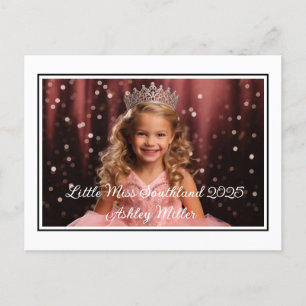 Custom Pageant Crown Postcard