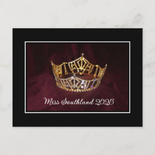 Custom Pageant Crown Postcard