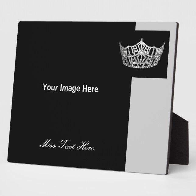 Custom Pageant Royalty Photo Plaque (Side)