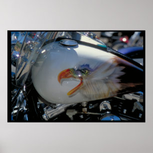 Custom painted fuel tank - South Dakota Poster