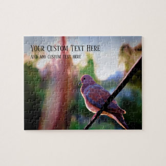 Custom Palestinian Village Morning Laughing Dove Jigsaw Puzzle
