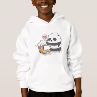 Custom Panda Design Hoodie | Long Sleeve T-Shirt f
