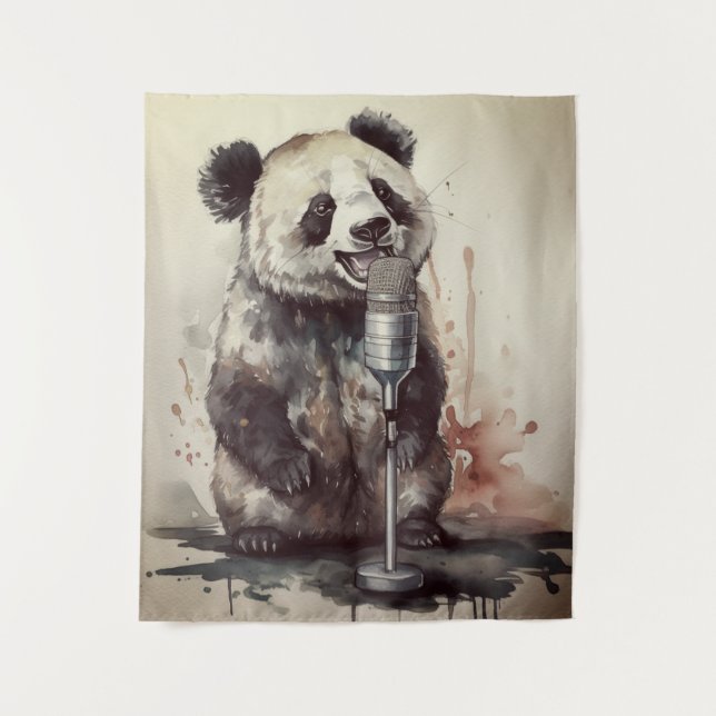 Custom Panda Music Factory Singing Tapestry (Front)
