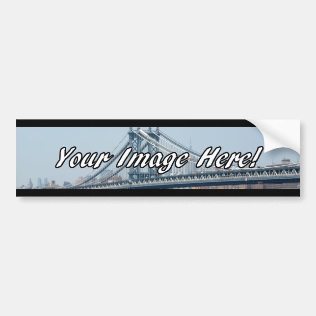 Custom Panorama Photo Bumper Sticker (Front)
