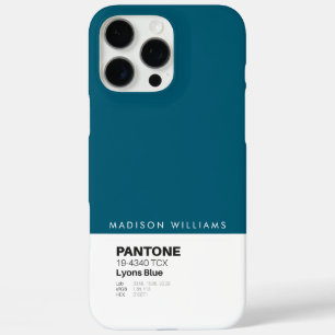 Custom Pantone Personalised Name Colour Block iPhone 16 Pro Max Case