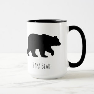 Custom Papa Bear Coffee Mug