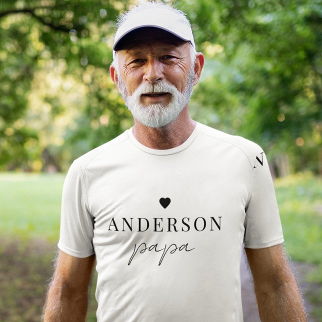 Custom Papa Name T-Shirt | Minimalist Grandpa Gift (Creator Uploaded)