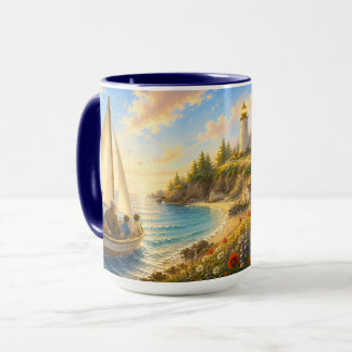 Custom Papa's First Mates Father's Day Mug