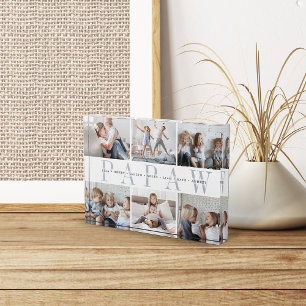 Custom Papaw Grandchildren Photo Block
