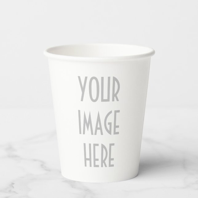 Custom Paper Coffee Cup Design (Back)
