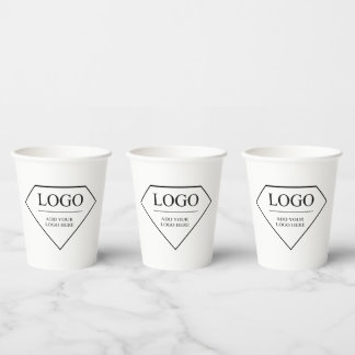 Custom Paper Cups With Lids Coffee Add Logo