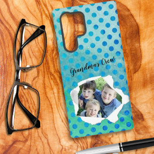 Custom Paper Hole Photo Polka Dot Template Samsung Galaxy Case