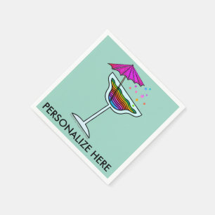 CUSTOM PAPER NAPKINS - MARGARITA DESIGN