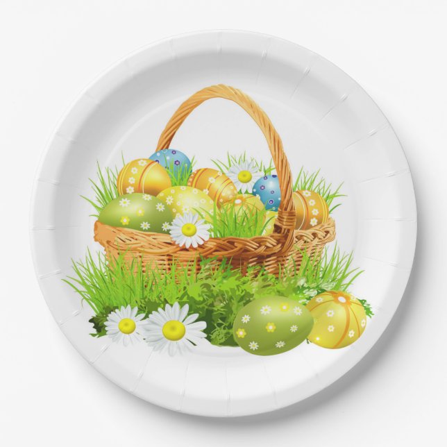 Custom Paper Plates/Happy Easter Plate (Front)