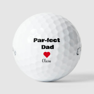 Custom Par-fect Dad Funny Father's Day gifts Golf Balls