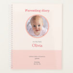 custom parenting diary notebook planner<br><div class="desc">Observe your child and record each day.
All colours,  photos,  and text included in this diary can be customised,  allowing you to create your own diary.</div>