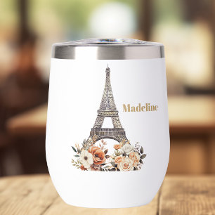 Custom Paris Eiffel Tower Beautiful Floral