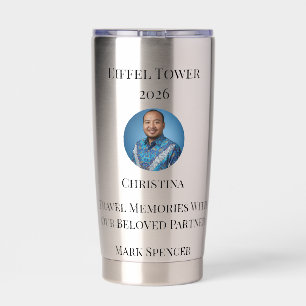 Custom Paris panoramic skyline Insulated Tumbler