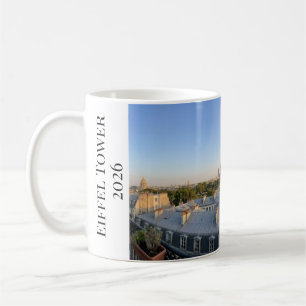 Custom Paris Panoramic Skyline View Eiffel Tower Coffee Mug