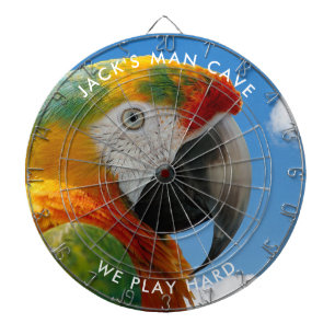 Custom Parrot Photo Dart Board