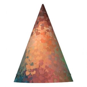 Custom Party Colourful Hearts Trendy Template Party Hat