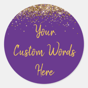 Custom Party Favour Personalised Birthday Classic Round Sticker