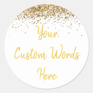 Custom Party Favour Personalised Birthday Classic Round Sticker