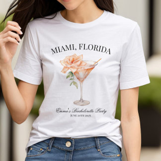 Custom Party Location Blush Cocktail T-Shirt