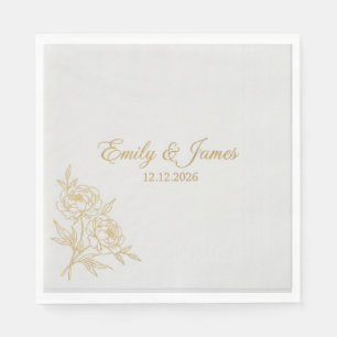 custom party napkins, wedding paper napkins, birth napkin