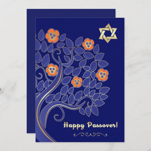Custom Passover Seder Invitations (Front/Back)