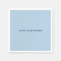 Custom pastel blue personalised minimalist name